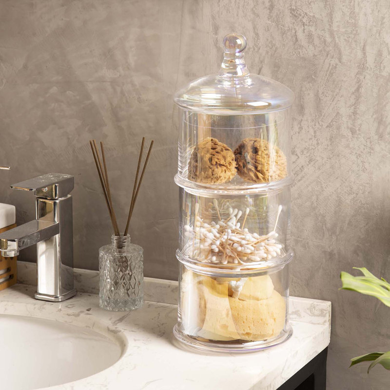 Prep & Savour Demilade 3-Tier Rainbow Bathroom Storage Container | Wayfair